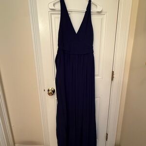 Charlotte Russe Navy Blue Maxi Dress